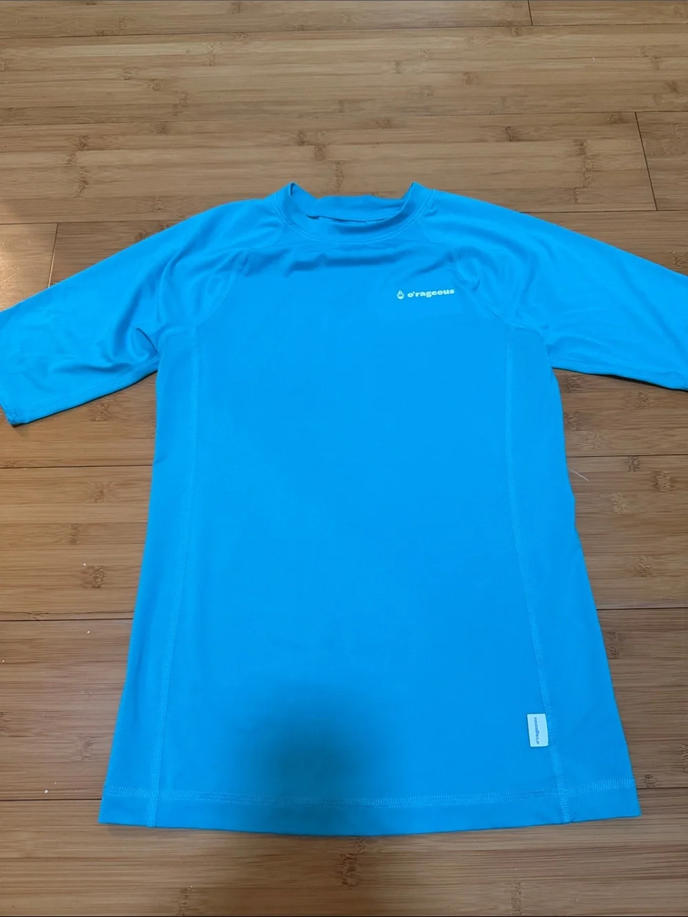 O'rageous Kids Short Sleeve Performance Tee - Teal Size Large